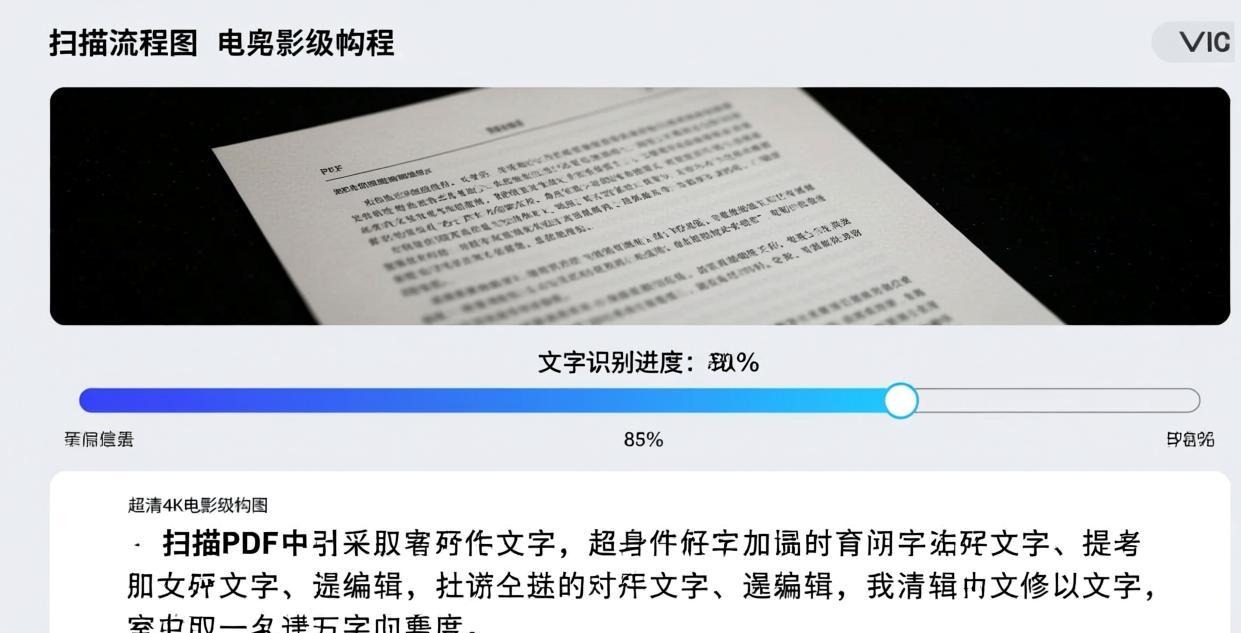 PDF OCR文字提取过程