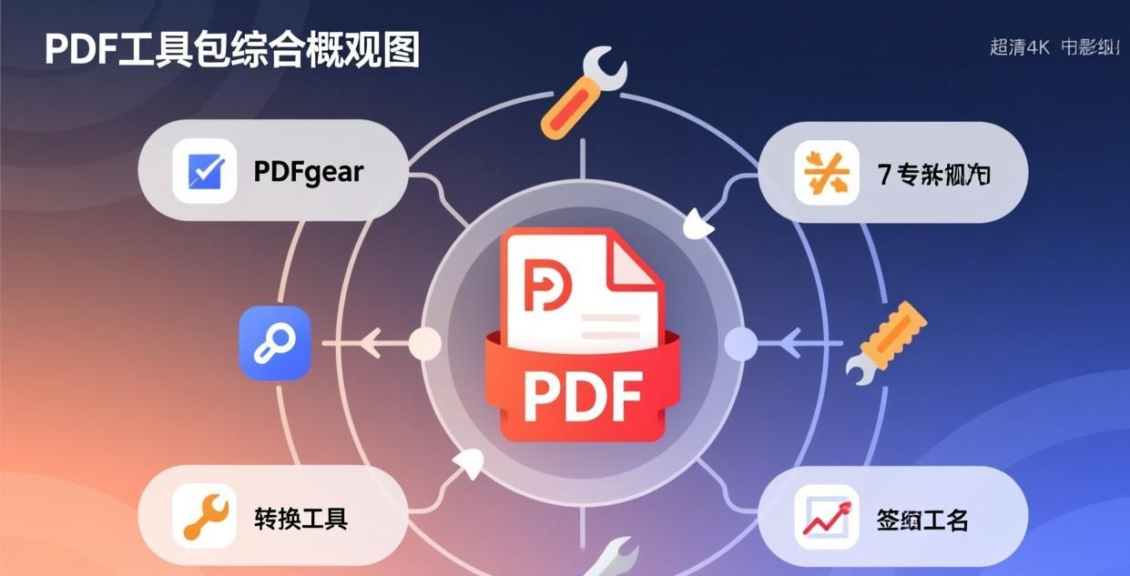 Complete PDF toolkit overview showing PDFgear as c