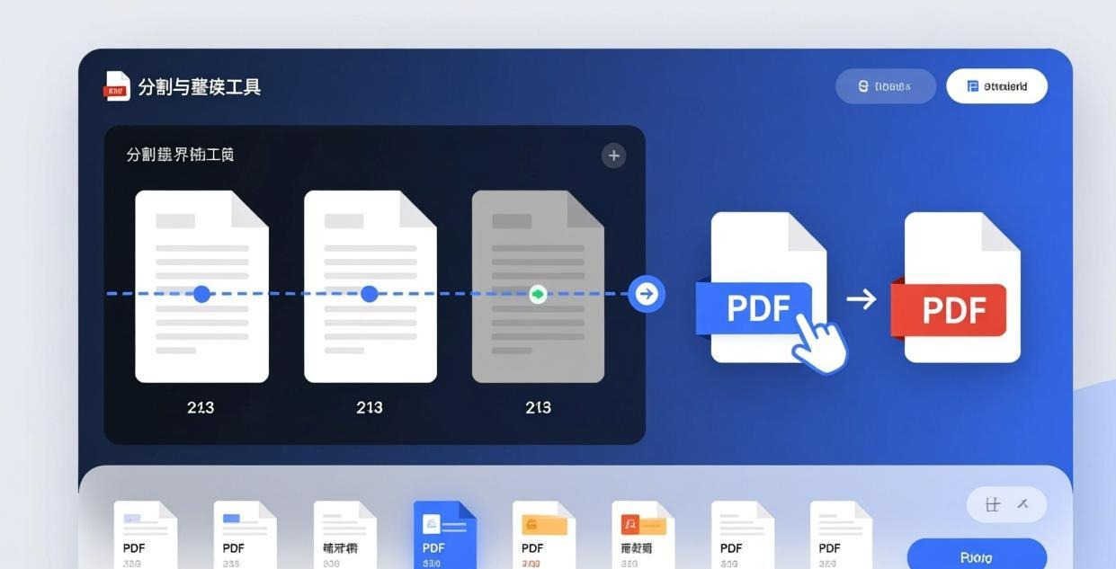 PDF拆分合并操作示意