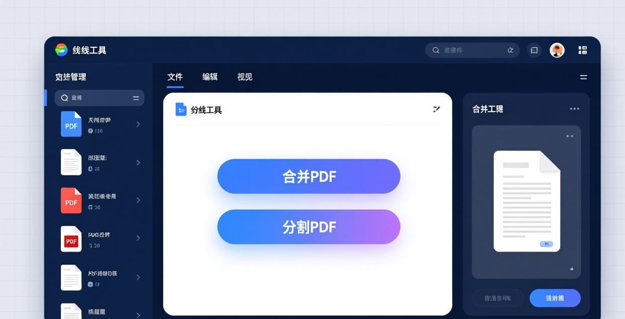 PDF 离线合并拆分