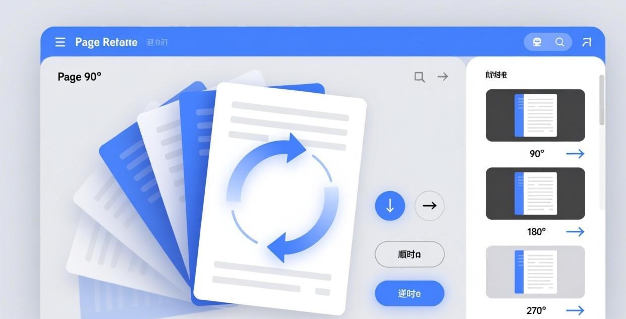 PDF旋转操作示意