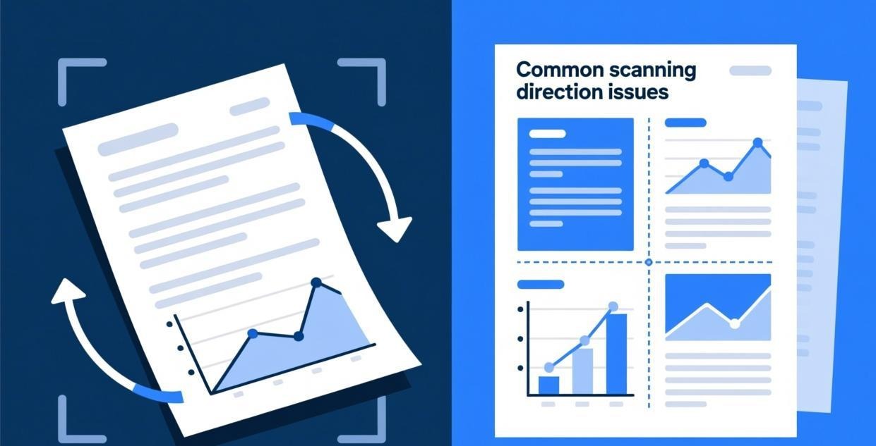 Common scanning direction issues: horizontal pages
